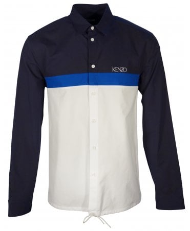 Kenzo Shirt Panel Body Embroidery Logo