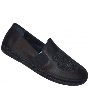 Kenzo Shoes Espadrille Leather Logo Top