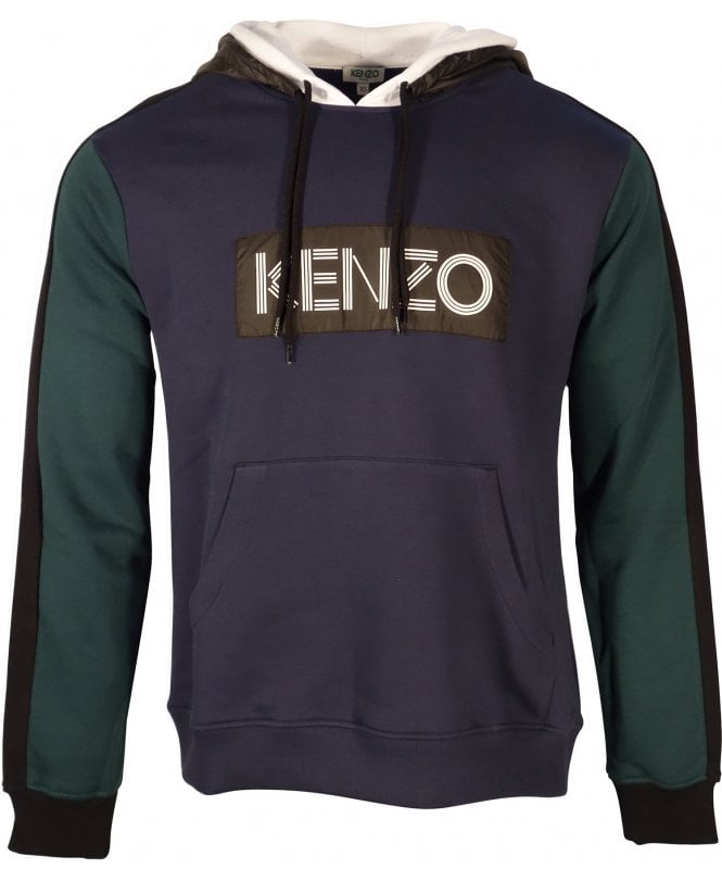 Kenzo Top Hooded Panel Detail Logo Front