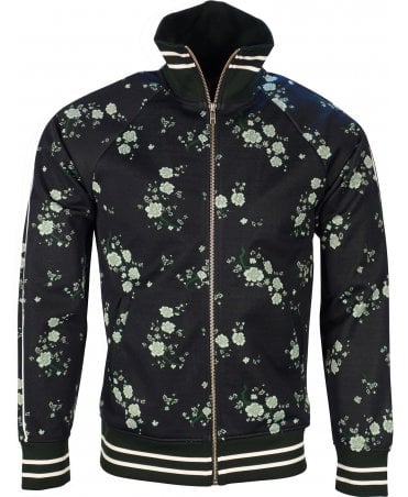Kenzo Top Retro Zipper Floral Pattern