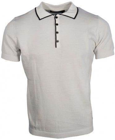 Lagerfeld Polo Knit Contrast Trim
