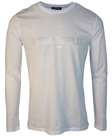 Lagerfeld Top/tee Metalic Logo Front