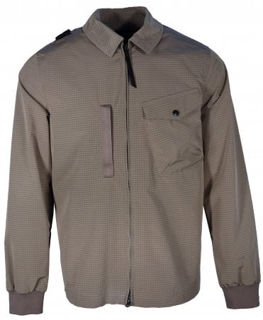 Ma Strum Overshirt Grid Nylon Shell