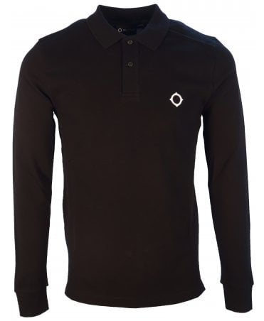 Ma Strum Polo Long Sleeve Washed Pique