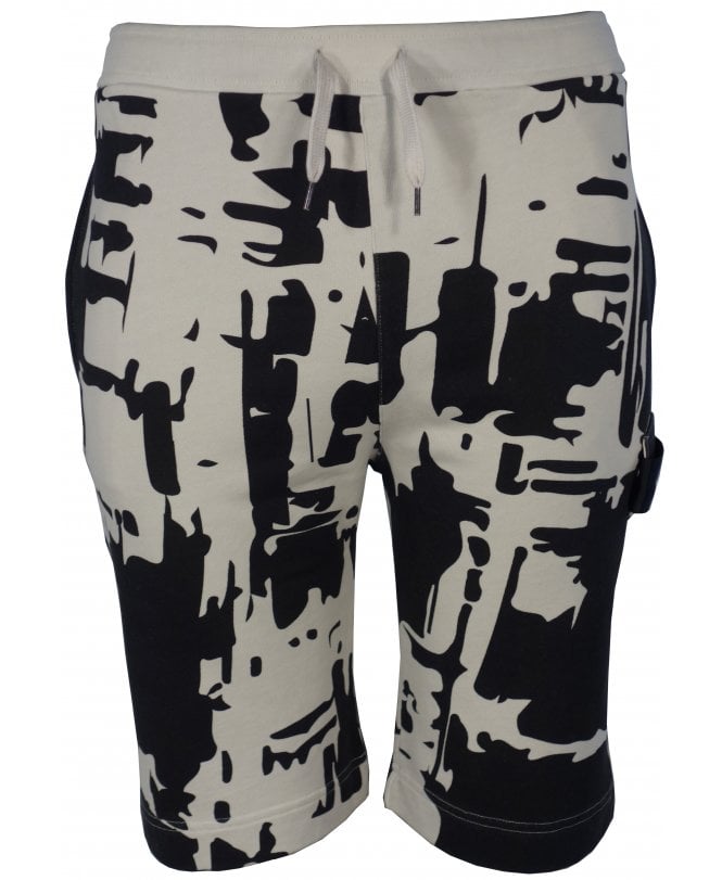Ma Strum Ma.strum Shorts All Over Camo Logo Leg