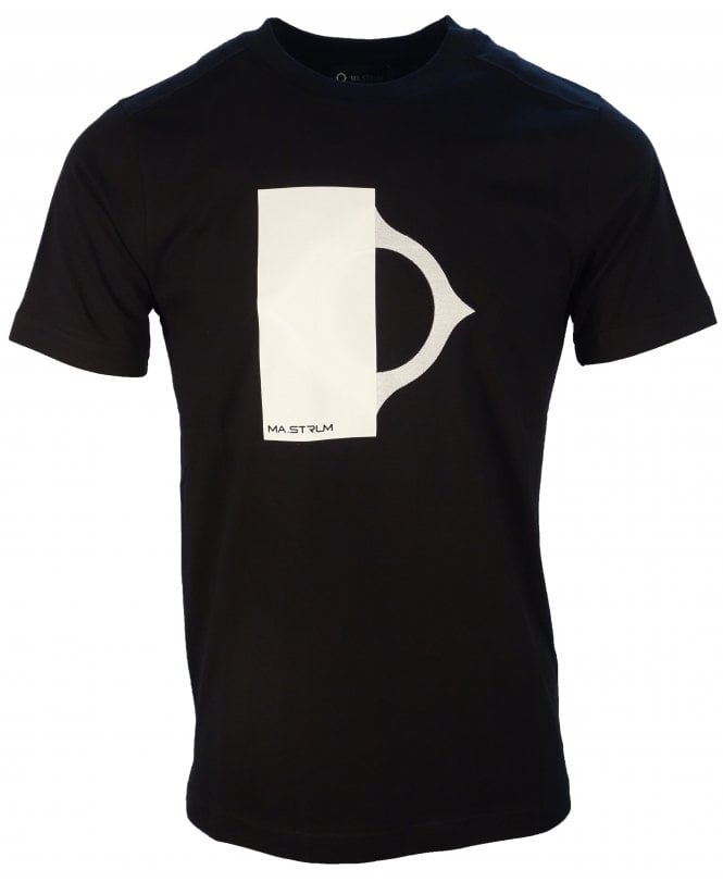 Ma Strum T-shirt Block Logo Print Front