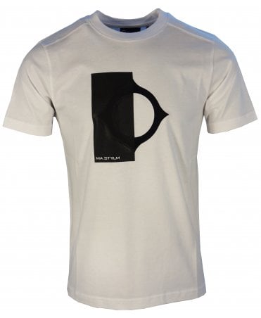Ma Strum T-shirt Block Logo Print Front
