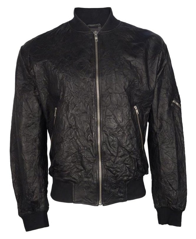 Mcq By Alexander Mcqueen Mcqueen Jacket Crinckle Leather Blouson