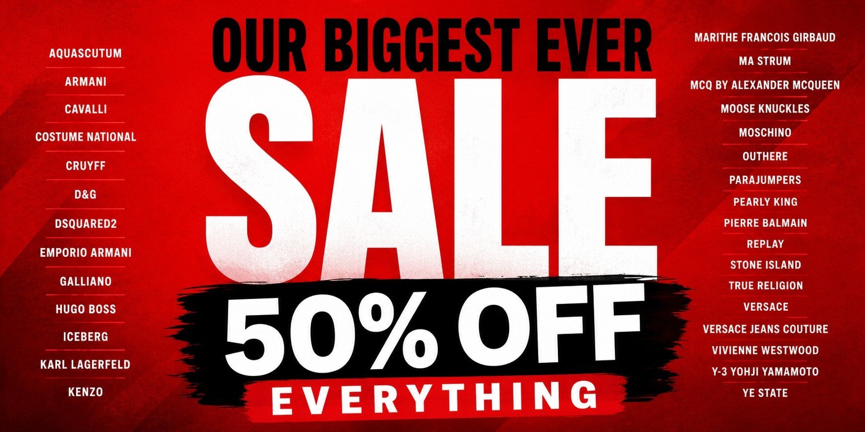 our biggest ever sale