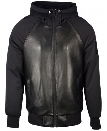 Moose Knuckles Bomber Leather Front