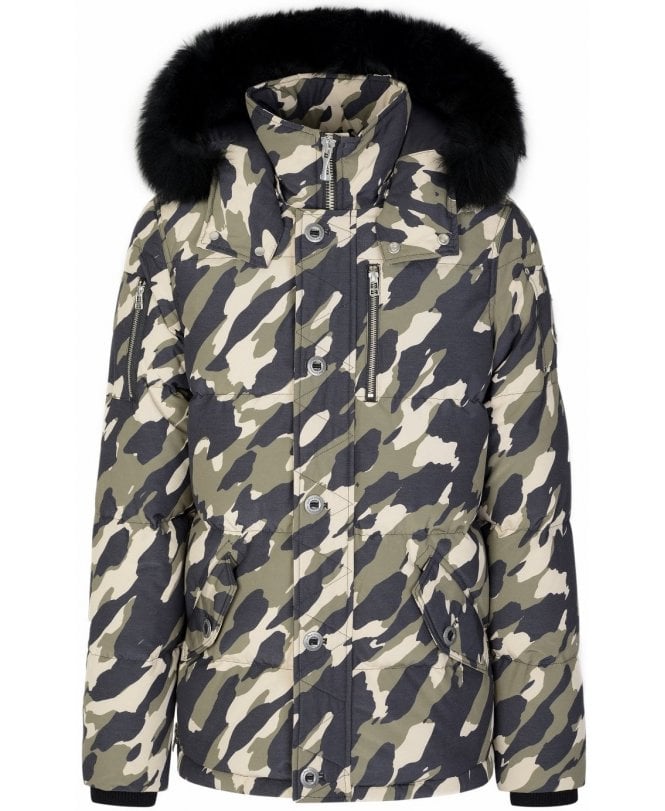 Moose Knuckles Coat Camo Zip Sides Fox