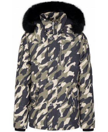 Moose Knuckles Coat Camo Zip Sides Fox