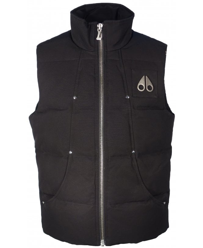 Moose Knuckles Gilet Quilted Logo Chest