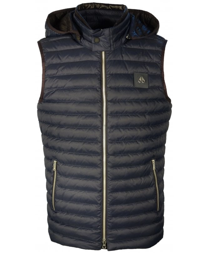 Moose Knuckles Gilet Quilted Zip Hood