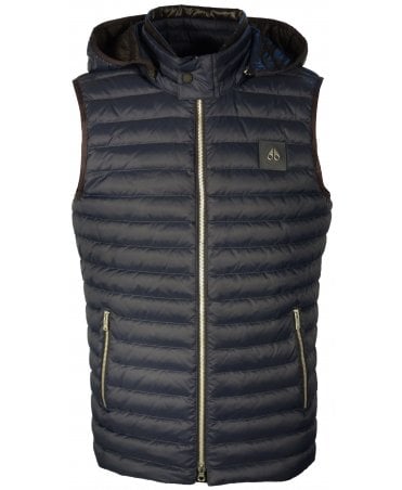 Moose Knuckles Gilet Quilted Zip Hood