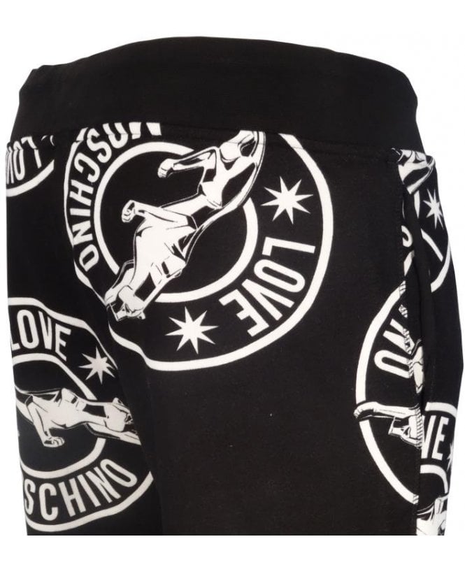 Moschino Bottoms Allover Circular Logo