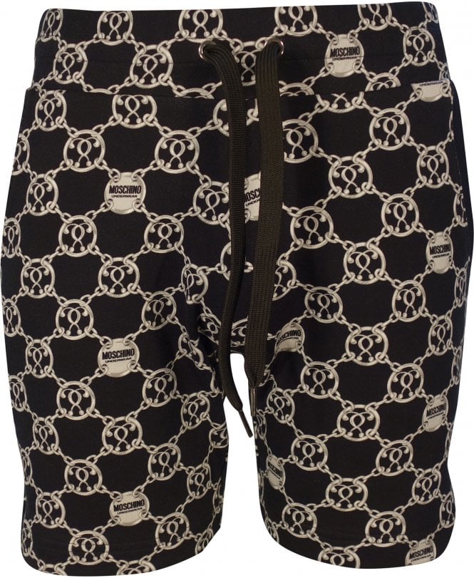 Moschino Shorts Allover Chain Link Logo