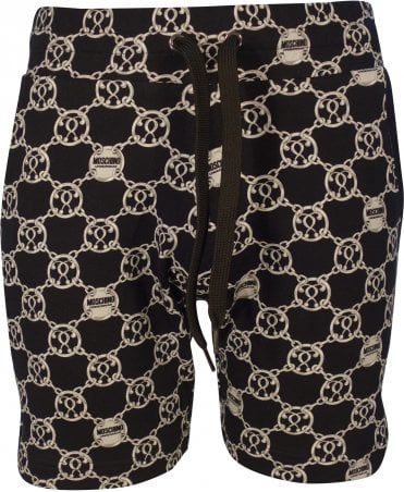 Moschino Shorts Allover Chain Link Logo