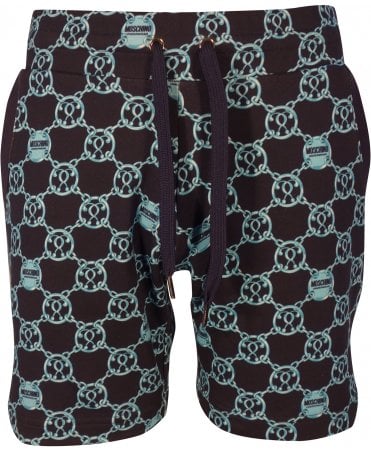 Moschino Shorts Allover Chain Link Logo