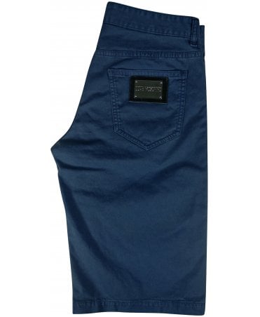 Moschino Shorts Canvas Plaque Logo Back