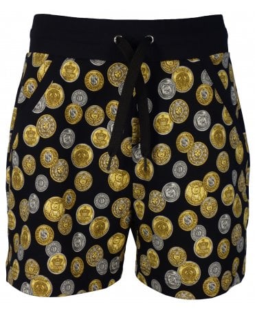 Moschino Shorts Jersey Allover Coin Logo