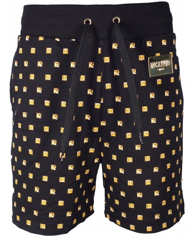 Moschino Shorts Swim Allover Logo Print