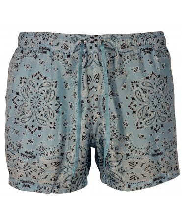 Moschino Shorts Swim Paisley/logo Patern