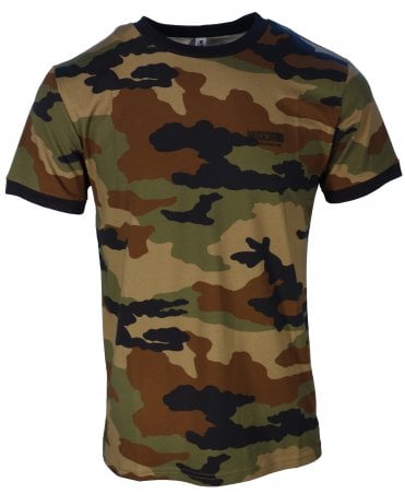 Moschino T-shirt Camo Body Logo Chest