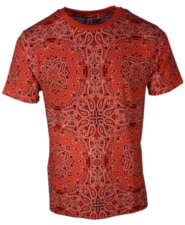 Moschino T-shirt Swim Paisley Logo Print