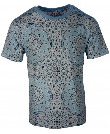 Moschino T-shirt Swim Paisley Logo Print