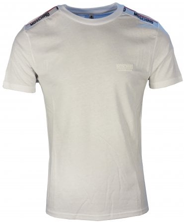 Moschino T-shirt Tape Logo Shoulders