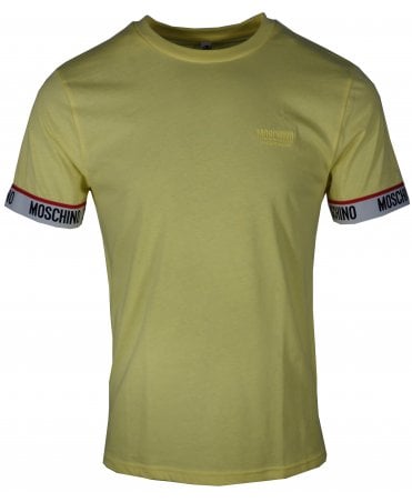 Moschino T-shirt Tape Logo Sleeve Bands