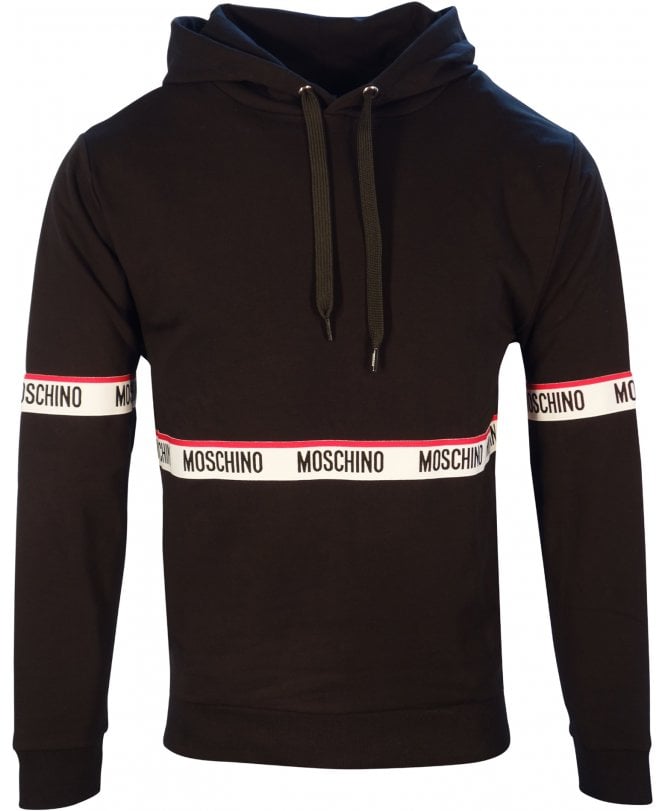 Moschino Top Overhead Hoodie Tape Logo