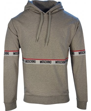 Moschino Top Overhead Hoodie Tape Logo