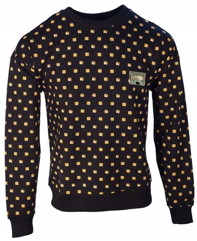 Moschino Top Swim All Over Logo Print