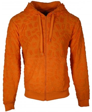Moschino Zip Hoodie Swim Towelling Logo