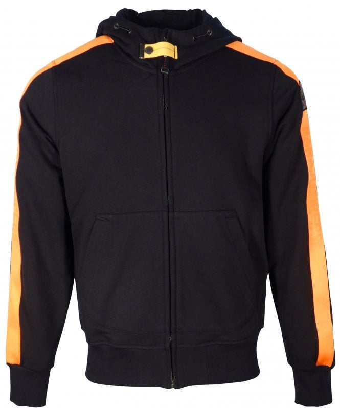 Parajumpers Hoodie Zip Up Tape Logo Trim