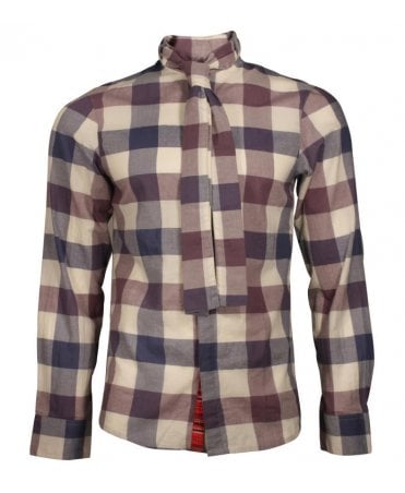Pearly King Check Shirt With Scarf