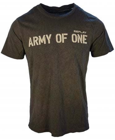 Replay T-shirt Washed Logo Front/sleeve