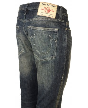 True Religion Jeans Fade/rip Leg Detail