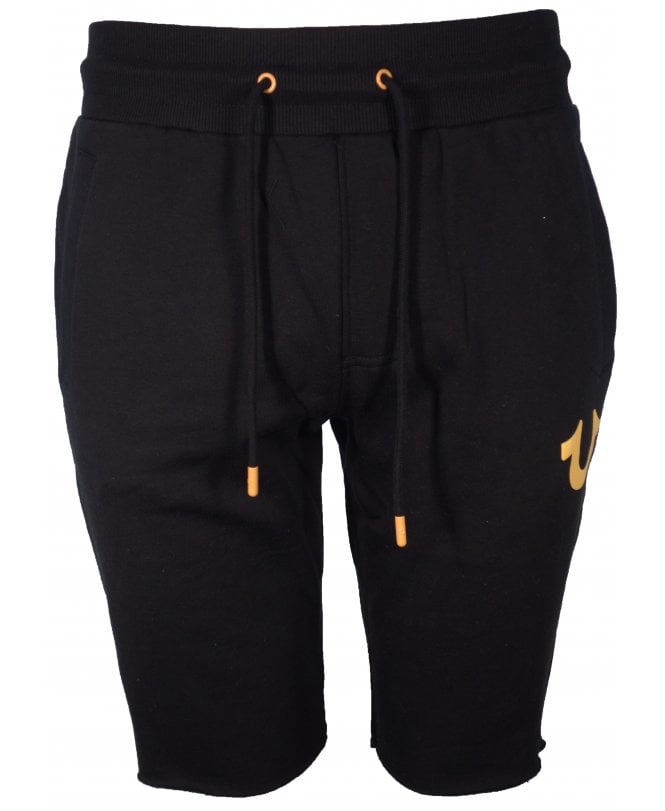 True Religion Shorts Raw Hem Logo Leg