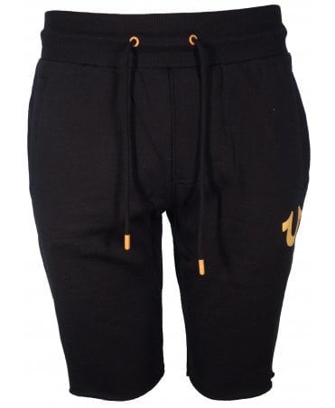 True Religion Shorts Raw Hem Logo Leg