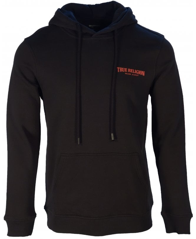 True Religion Top Hoodie Arch Logo Chest