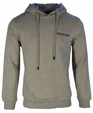True Religion Top Hoodie Arch Logo Chest