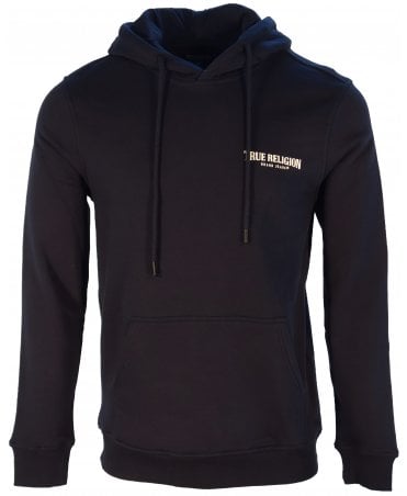 True Religion Top Hoodie Arch Logo Chest