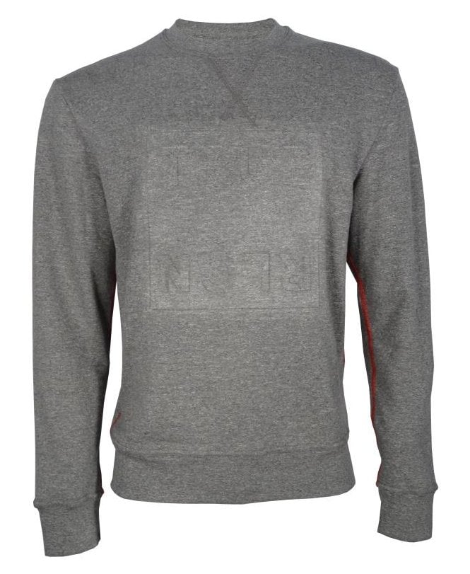 True Religion Top Sweat Marl Embossed