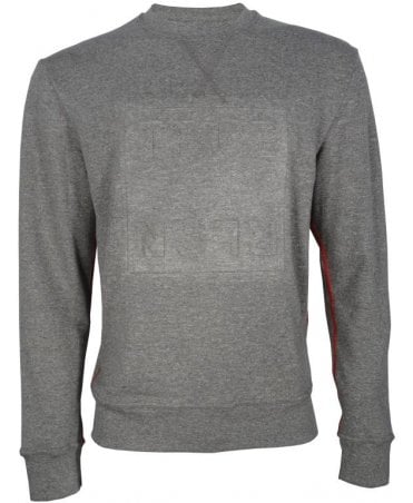 True Religion Top Sweat Marl Embossed