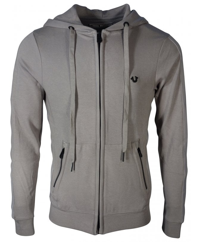 True Religion Top Zip Hoodie Chest Logo