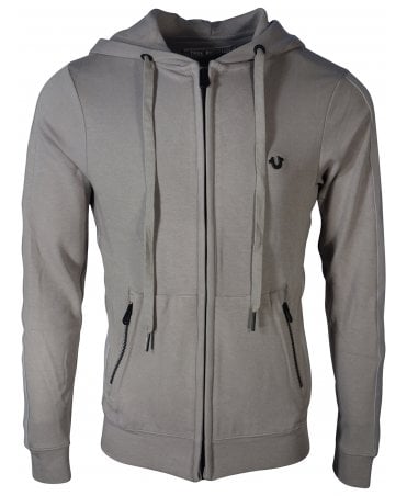 True Religion Top Zip Hoodie Chest Logo