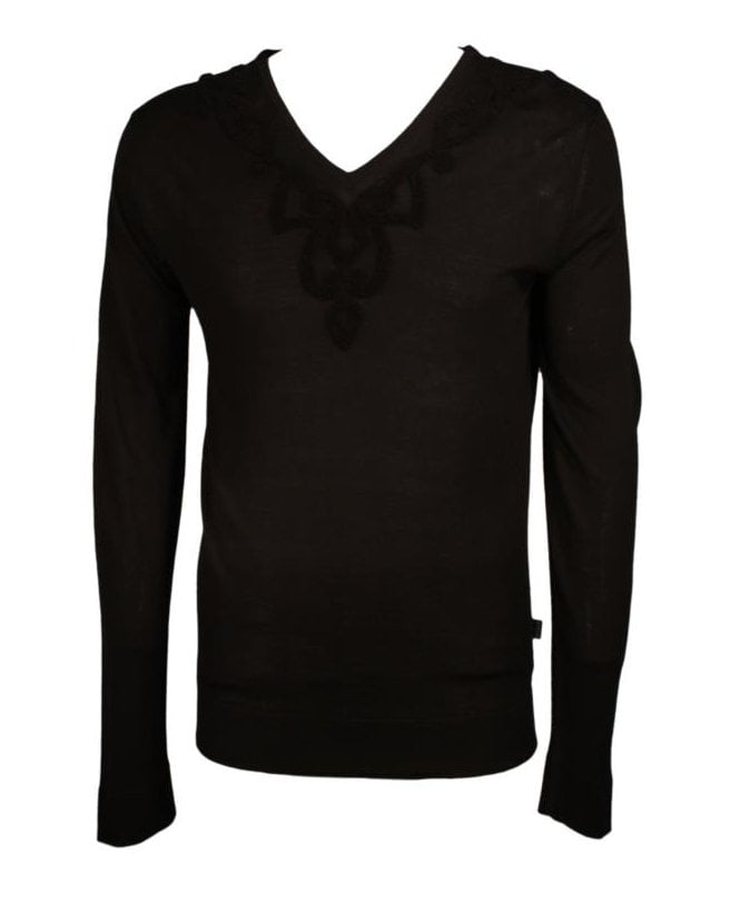 Cavalli V-neck Long Sleeve Jumper